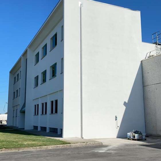 Lavaggio rasatura con rete e verniciatura con quarzo