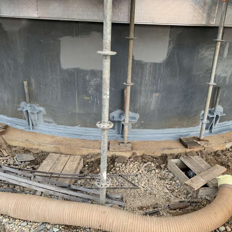 Sabbiatura e verniciatura silos interno e esterno