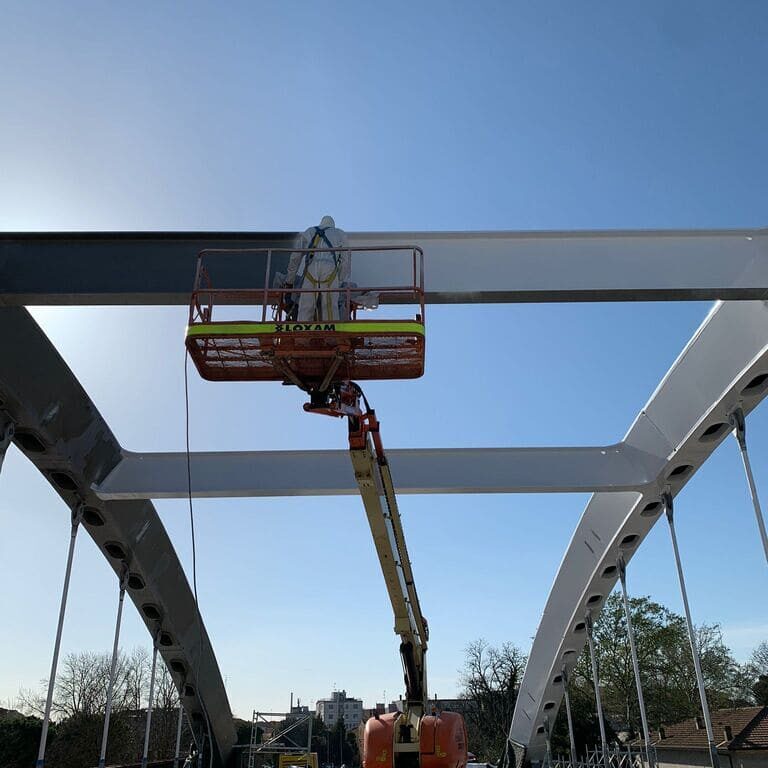 pulizia e verniciatura ponte stazione ravenna